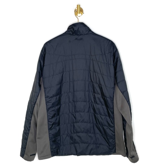 Mens | Spyder Peak Zip Insulated Mid Layer Puff Ski Jacket | Midnight Blue Grey - Picture 14 of 16